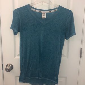 PINK Victoria’s Secret V-Neck Short Sleeve Shirt